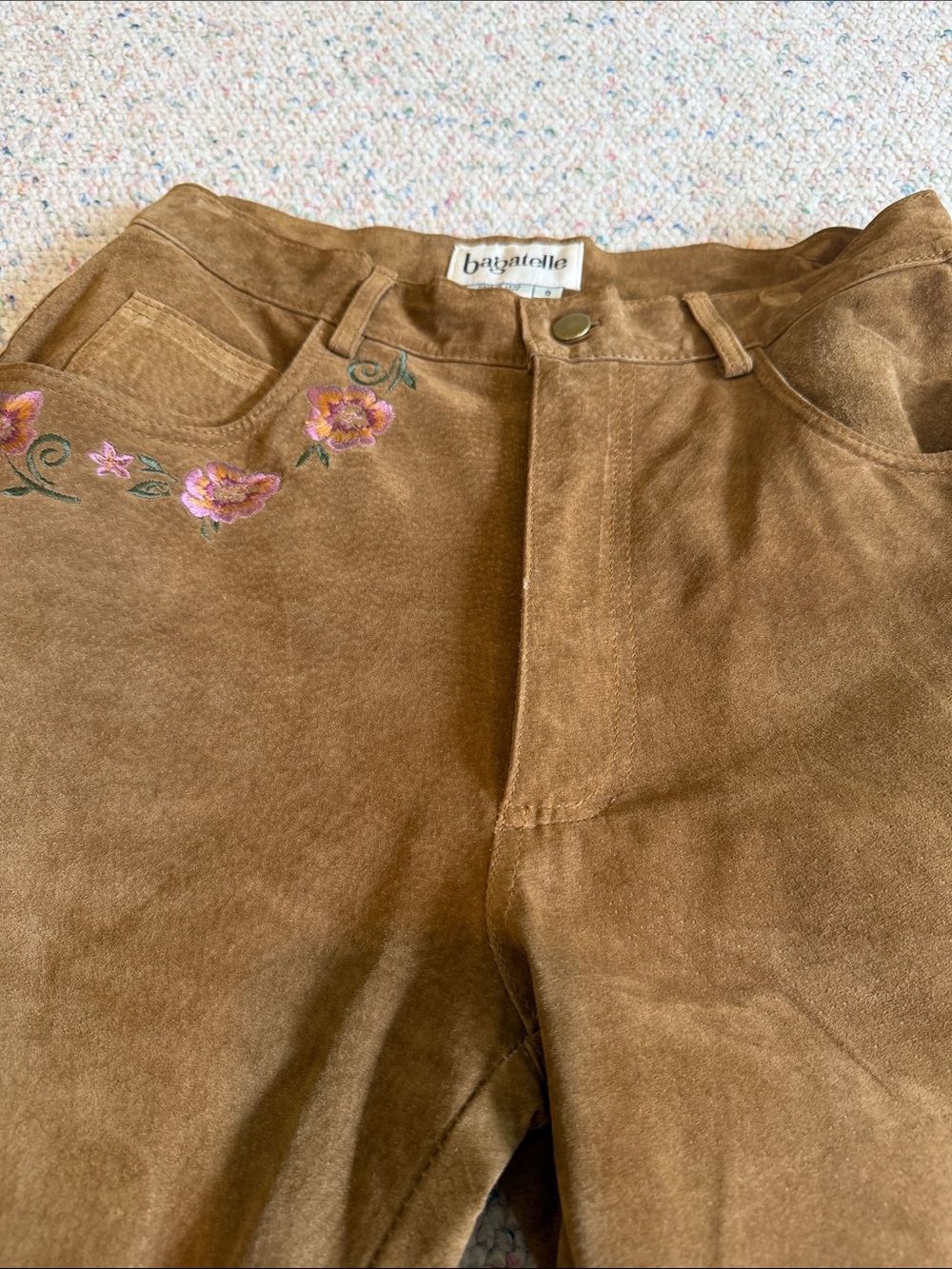 bagatelle Brown Suede Pants